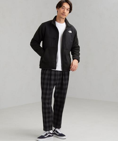 green label relaxing（グリーンレーベルリラクシング）の「CM キャバリーツイルチェック 2プリーツ ワイドテーパード 9分丈パンツ（その他パンツ・メンズ・ブラック/ダークブラウン・SMALL/X-LARGE/LARGE/MEDIUM）」の7枚目の写真