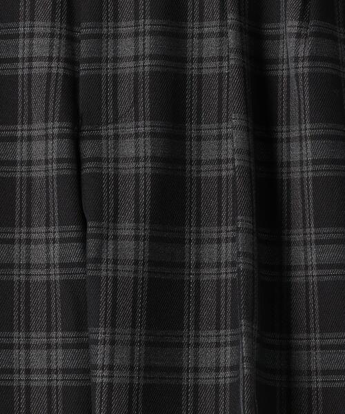 green label relaxing（グリーンレーベルリラクシング）の「CM キャバリーツイルチェック 2プリーツ ワイドテーパード 9分丈パンツ（その他パンツ・メンズ・ブラック/ダークブラウン・SMALL/X-LARGE/LARGE/MEDIUM）」の4枚目の写真