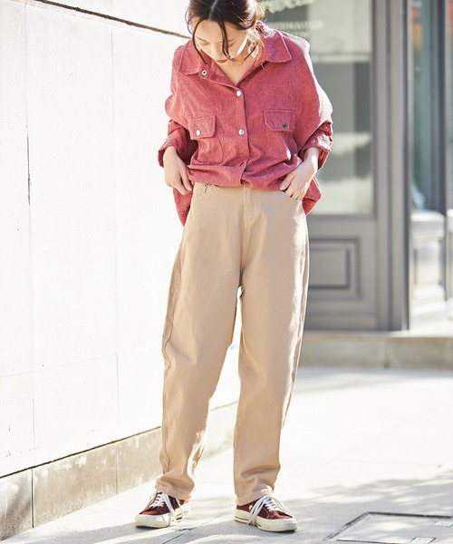 ap retro（アプレトロ）の「テーパードパンツ【ZOZO限定アイテム】（その他パンツ・レディース・ベージュ/グリーン・S/M）」の10枚目の写真