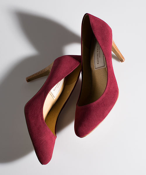 NANO universe（ナノユニバース）の「Fスエードコンフォートパンプス（パンプス・レディース・ブラック/グレイッシュベージュ/バーガンディー/ブルー/ダークネイビー/ダークグリーン・35/37/36/38）」の6枚目の写真