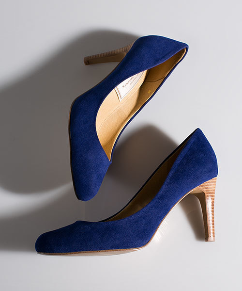 NANO universe（ナノユニバース）の「Fスエードコンフォートパンプス（パンプス・レディース・ブラック/グレイッシュベージュ/バーガンディー/ブルー/ダークネイビー/ダークグリーン・35/37/36/38）」の4枚目の写真