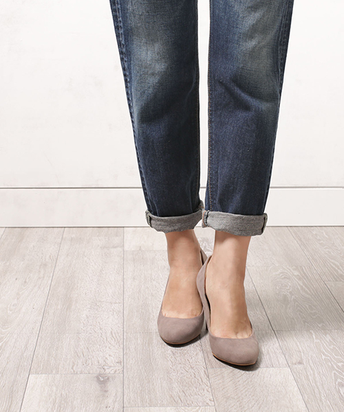 NANO universe（ナノユニバース）の「Fスエードコンフォートパンプス（パンプス・レディース・ブラック/グレイッシュベージュ/バーガンディー/ブルー/ダークネイビー/ダークグリーン・35/37/36/38）」の17枚目の写真