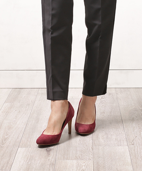 NANO universe（ナノユニバース）の「Fスエードコンフォートパンプス（パンプス・レディース・ブラック/グレイッシュベージュ/バーガンディー/ブルー/ダークネイビー/ダークグリーン・35/37/36/38）」の11枚目の写真