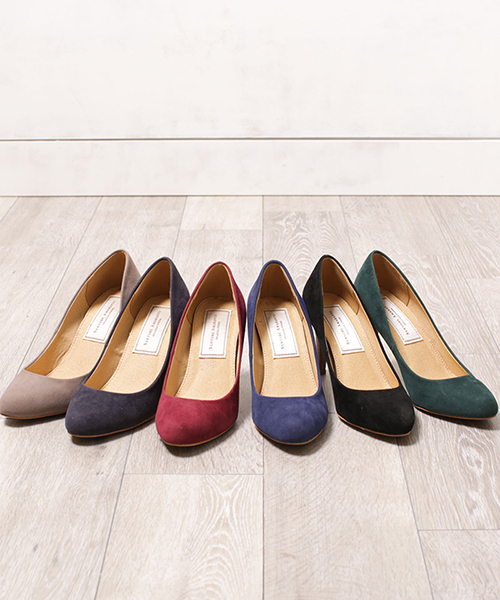 NANO universe（ナノユニバース）の「Fスエードコンフォートパンプス（パンプス・レディース・ブラック/グレイッシュベージュ/バーガンディー/ブルー/ダークネイビー/ダークグリーン・35/37/36/38）」の15枚目の写真