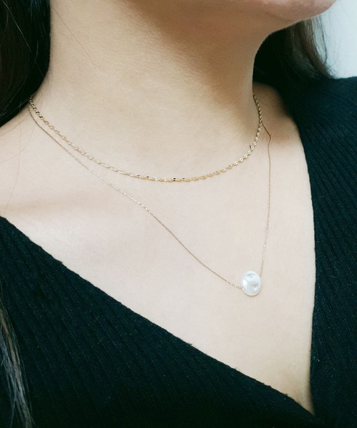minia（ミニア）の「デザインネックレス ＜ 選べるデザイン / 2連ショート・ロング ＞ [ minia ]（ネックレス・レディース・A/B/C/D/E/F/G/H/R/P/K/I/O/M/L/Q/J/N・FREE）」の6枚目の写真