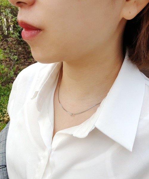 minia（ミニア）の「デザインネックレス ＜ 選べるデザイン / 2連ショート・ロング ＞ [ minia ]（ネックレス・レディース・A/B/C/D/E/F/G/H/R/P/K/I/O/M/L/Q/J/N・FREE）」の10枚目の写真