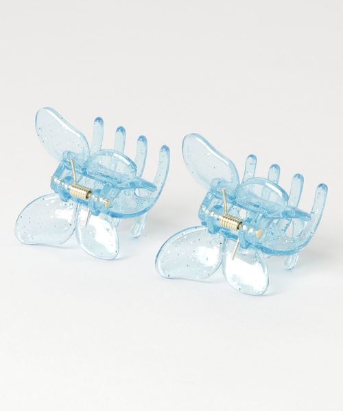 WEGO(ウィゴー)の「WEGO/【2点セット】バタフライヘアクリップ(バレッタ/ヘアクリップ・レディース・レッド/ブラウン/パープル/ブルー/ピンク/その他1・FREE)」の1枚目の写真