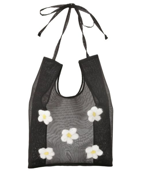 merry jenny(メリージェニー)の「咲いたミニマルシェbag(ハンドバッグ・レディース・レッド/オフホワイト/ブラック・FREE)」の17枚目の写真