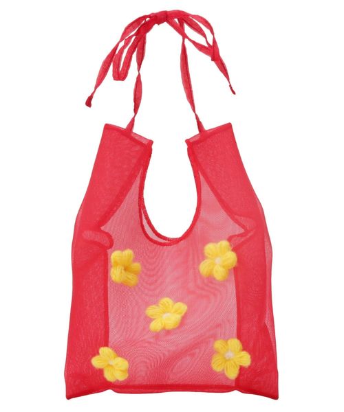 merry jenny(メリージェニー)の「咲いたミニマルシェbag(ハンドバッグ・レディース・レッド/オフホワイト/ブラック・FREE)」の18枚目の写真