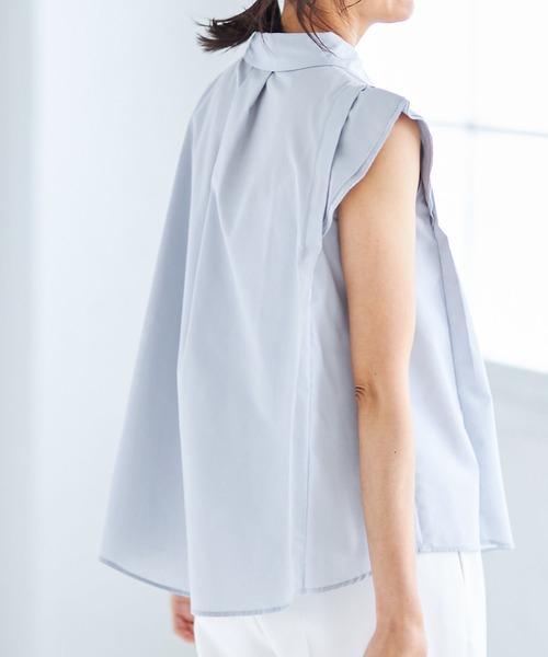 &. NOSTALGIA(アンドドットノスタルジア)の「フレンチスリーブシャツブラウス(シャツ/ブラウス・レディース・ベージュ/オレンジ/グレー系その他・FREE)」の14枚目の写真