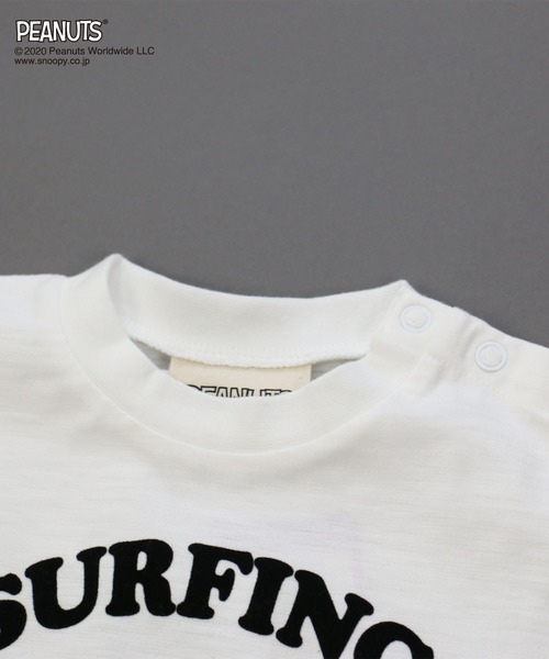 SNOOPY(スヌーピー)の「SNOOPY/スヌーピー サーフ半袖Tシャツ(Tシャツ/カットソー・キッズ・ホワイト/チャコールグレー/サックスブルー・130cm/100cm/90㎝/110cm/120cm/90cm/140cm)」の10枚目の写真