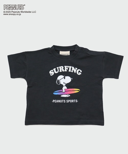 SNOOPY(スヌーピー)の「SNOOPY/スヌーピー サーフ半袖Tシャツ(Tシャツ/カットソー・キッズ・ホワイト/チャコールグレー/サックスブルー・130cm/100cm/90㎝/110cm/120cm/90cm/140cm)」の17枚目の写真