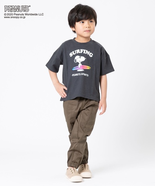 SNOOPY(スヌーピー)の「SNOOPY/スヌーピー サーフ半袖Tシャツ(Tシャツ/カットソー・キッズ・ホワイト/チャコールグレー/サックスブルー・130cm/100cm/90㎝/110cm/120cm/90cm/140cm)」の19枚目の写真