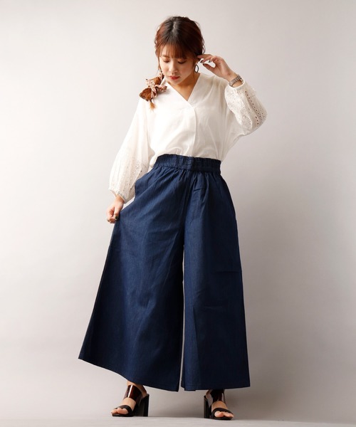 FUNALIVE(ファンアライブ)の「【artipur】5.5オンスデニムワイドパンツ womens(その他パンツ・レディース・インディゴブルー/ブルー・FREE)」の10枚目の写真