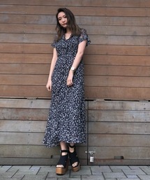 ENVYM | フラワープリントＯＰ(ワンピース)