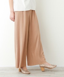 CHARM BERRY TIC | クリスタルプリーツスムース ストレートパンツ(その他パンツ)