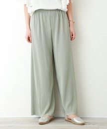 CHARM BERRY TIC | クリスタルプリーツスムース ストレートパンツ(その他パンツ)