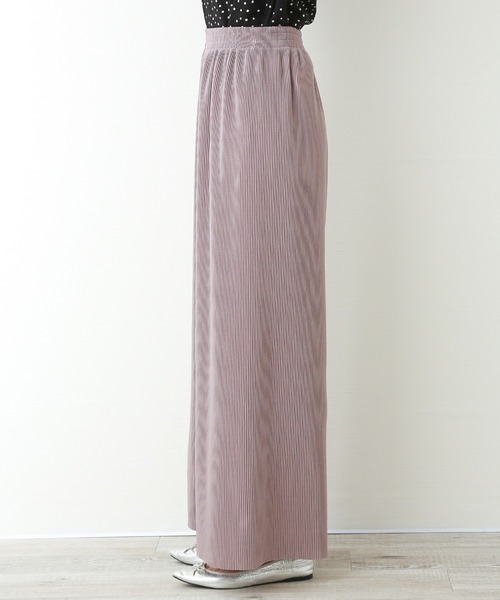 CHARM BERRY TIC(チャームベリーチック)の「クリスタルプリーツスムース ストレートパンツ(その他パンツ・レディース・ミント/ベージュ/モカ/ラベンダー/ブラック・M/L)」の14枚目の写真