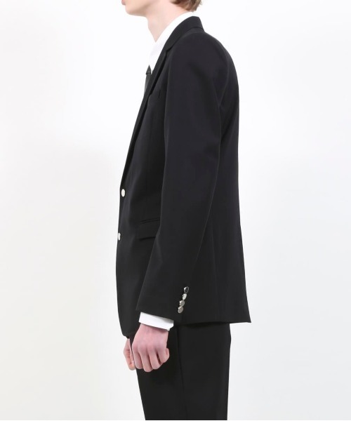 GalaabenD（ガラアーベント）の「SUPER100's 高密度ギャバジン2Bブレザー（テーラードジャケット・メンズ・ブラック/ネイビー・S/M/L）」の4枚目の写真