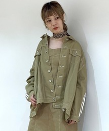 Candy Stripper | LINED WIDE ジャケット(デニムジャケット)