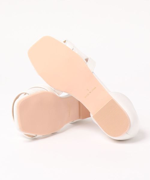 KOBE LETTUCE（コウベレタス）の「メッシュコンビフラットサンダル（サンダル・レディース・ブラック/ゴールド/ライトベージュ/ホワイト/シルバー/オレンジ・S/L/M/LL）」の7枚目の写真