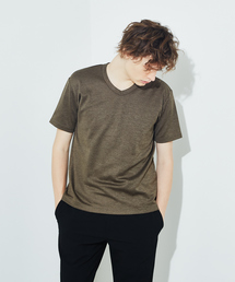 RECENCY OF MINE | 【Recency of Mine】抗菌防臭シルケットVネック　半袖Tシャツ(Tシャツ/カットソー)