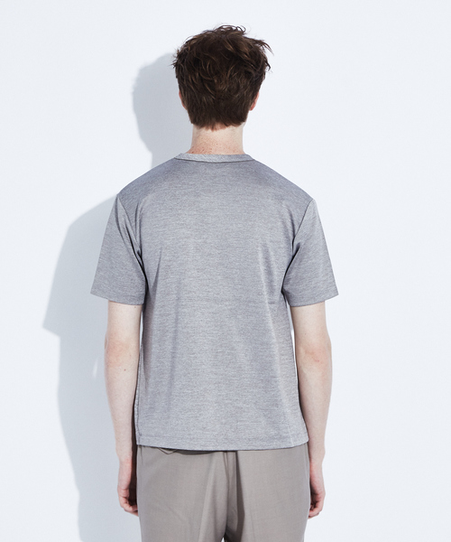 RECENCY OF MINE（リーセンシー オブ マイン）の「【Recency of Mine】抗菌防臭シルケットVネック　半袖Tシャツ（Tシャツ/カットソー・メンズ・アイボリー/ブルー/カーキ/ライトグレー・48/44/46/50）」の22枚目の写真