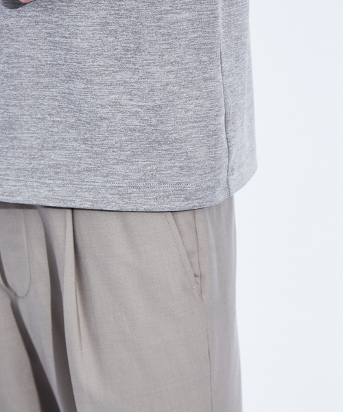 RECENCY OF MINE（リーセンシー オブ マイン）の「【Recency of Mine】抗菌防臭シルケットVネック　半袖Tシャツ（Tシャツ/カットソー・メンズ・アイボリー/ブルー/カーキ/ライトグレー・48/44/46/50）」の19枚目の写真