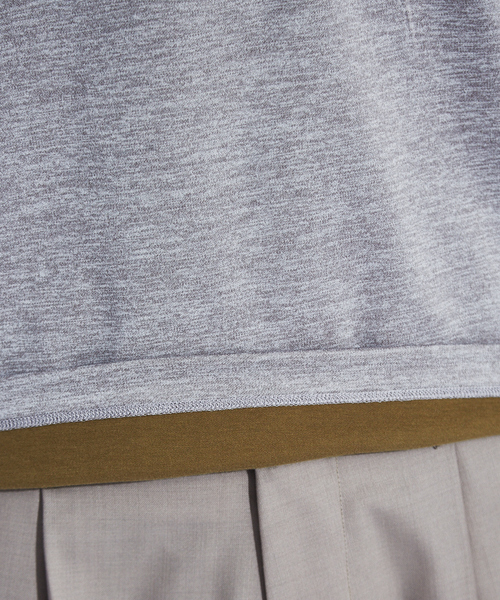 RECENCY OF MINE（リーセンシー オブ マイン）の「【Recency of Mine】抗菌防臭シルケットVネック　半袖Tシャツ（Tシャツ/カットソー・メンズ・アイボリー/ブルー/カーキ/ライトグレー・48/44/46/50）」の18枚目の写真