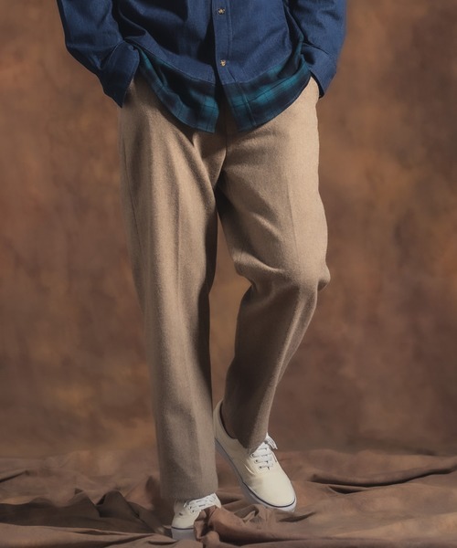 Jih Nunc(ジーヌンク)の「mp8365-起毛テーパードスラックス(スラックス・メンズ・ベージュ/ブラック/グレー・M/L/S)」の2枚目の写真