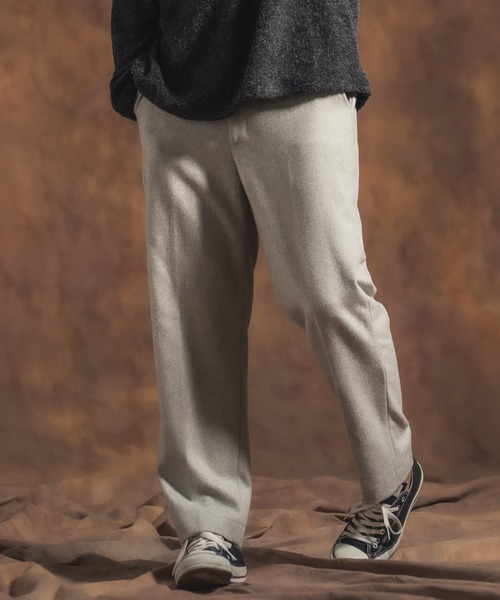 Jih Nunc(ジーヌンク)の「mp8365-起毛テーパードスラックス(スラックス・メンズ・ベージュ/ブラック/グレー・M/L/S)」の3枚目の写真