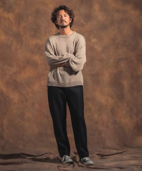 Jih Nunc(ジーヌンク)の「mp8365-起毛テーパードスラックス(スラックス・メンズ・ベージュ/ブラック/グレー・M/L/S)」の7枚目の写真