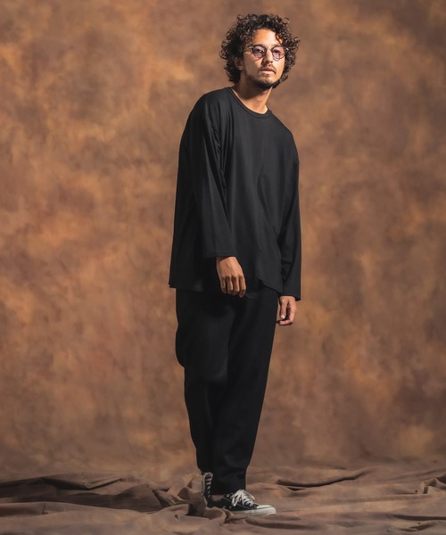 Jih Nunc(ジーヌンク)の「mp8365-起毛テーパードスラックス(スラックス・メンズ・ベージュ/ブラック/グレー・M/L/S)」の4枚目の写真