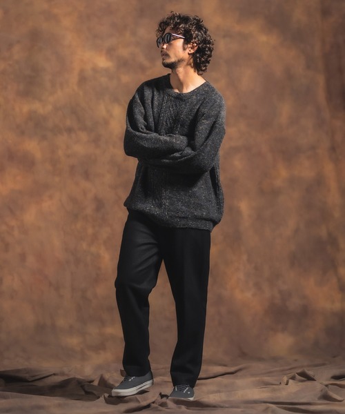 Jih Nunc(ジーヌンク)の「mp8365-起毛テーパードスラックス(スラックス・メンズ・ベージュ/ブラック/グレー・M/L/S)」の12枚目の写真