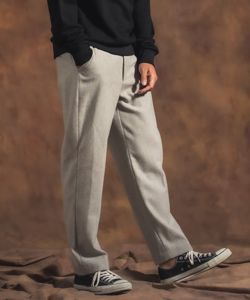 Jih Nunc(ジーヌンク)の「mp8365-起毛テーパードスラックス(スラックス・メンズ・ベージュ/ブラック/グレー・M/L/S)」の10枚目の写真