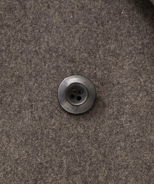 STUDIOUS別注 カシミア混二重織りメルトンフードコート