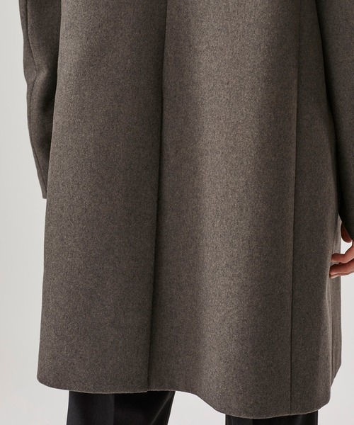 STUDIOUS別注 カシミア混二重織りメルトンフードコート