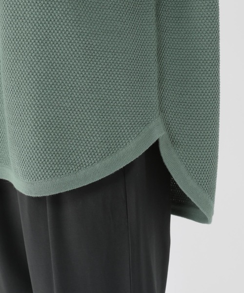 studio CLIP(スタディオクリップ)の「【新色入荷】《玄長なおこさんコラボ》9ゲージ洗える鹿の子ニットプルオーバー(ニット/セーター・レディース・ダークブラウン/オフホワイト/ピンク/グリーン/カーキ/モカ/パープル・MEDIUM/LARGE)」の15枚目の写真