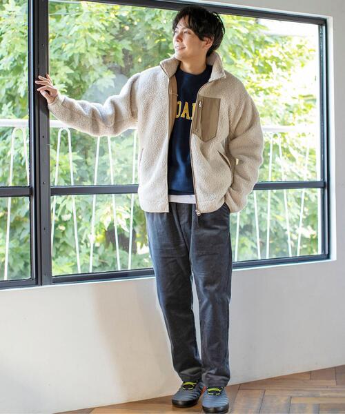coen（コーエン）の「ボアフリーススタンドブルゾン#（ブルゾン・メンズ・ナチュラル/ブラウン/ネイビー・MEDIUM/SMALL/X-LARGE/LARGE）」の22枚目の写真