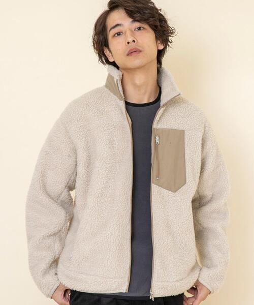 coen（コーエン）の「ボアフリーススタンドブルゾン#（ブルゾン・メンズ・ナチュラル/ブラウン/ネイビー・MEDIUM/SMALL/X-LARGE/LARGE）」の19枚目の写真