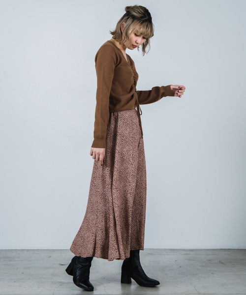 WEGO（ウィゴー）の「WEGO/フロントドロストニット（ニット/セーター・レディース・ブラック/パープル/ブラウン/アイボリー・FREE）」の10枚目の写真