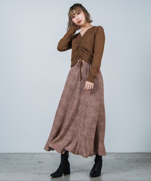 WEGO（ウィゴー）の「WEGO/フロントドロストニット（ニット/セーター・レディース・ブラック/パープル/ブラウン/アイボリー・FREE）」の17枚目の写真