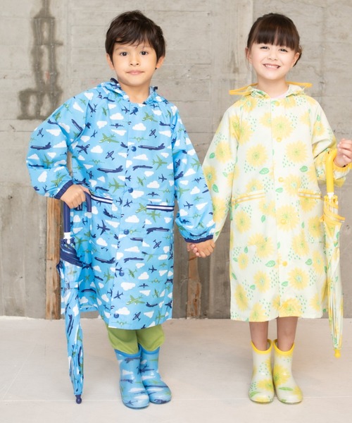 RAGMART(ラグマート)の「レインコート(レインコート/ポンチョ・キッズ・イエロー/サックスブルー・110cm/100cm/120cm/130cm)」の3枚目の写真