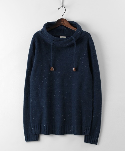 make a ray!（メイク ア レイ！）の「ミドルゲージ変形タートルミックスニット（ニット/セーター・メンズ・ベージュ/グレー/オフホワイト/ブラウン/ネイビー・L/M/XL）」の5枚目の写真