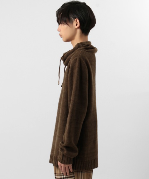 make a ray!（メイク ア レイ！）の「ミドルゲージ変形タートルミックスニット（ニット/セーター・メンズ・ベージュ/グレー/オフホワイト/ブラウン/ネイビー・L/M/XL）」の11枚目の写真