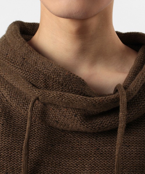 make a ray!（メイク ア レイ！）の「ミドルゲージ変形タートルミックスニット（ニット/セーター・メンズ・ベージュ/グレー/オフホワイト/ブラウン/ネイビー・L/M/XL）」の13枚目の写真