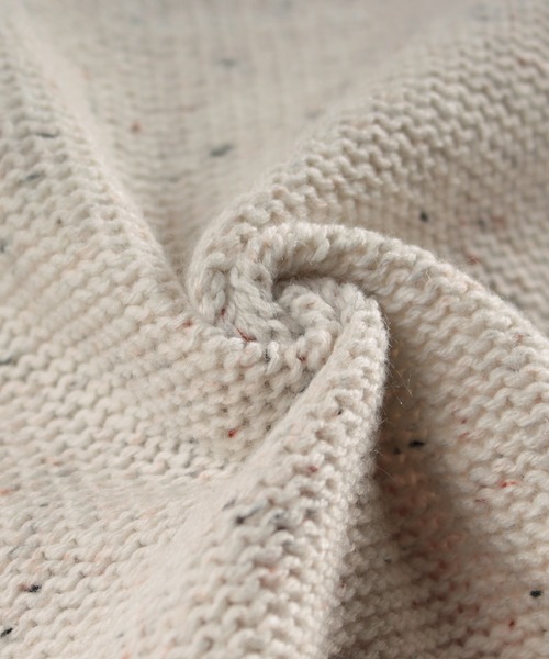 make a ray!（メイク ア レイ！）の「ミドルゲージ変形タートルミックスニット（ニット/セーター・メンズ・ベージュ/グレー/オフホワイト/ブラウン/ネイビー・L/M/XL）」の17枚目の写真