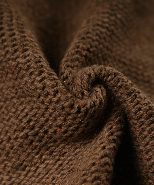 make a ray!（メイク ア レイ！）の「ミドルゲージ変形タートルミックスニット（ニット/セーター・メンズ・ベージュ/グレー/オフホワイト/ブラウン/ネイビー・L/M/XL）」の19枚目の写真