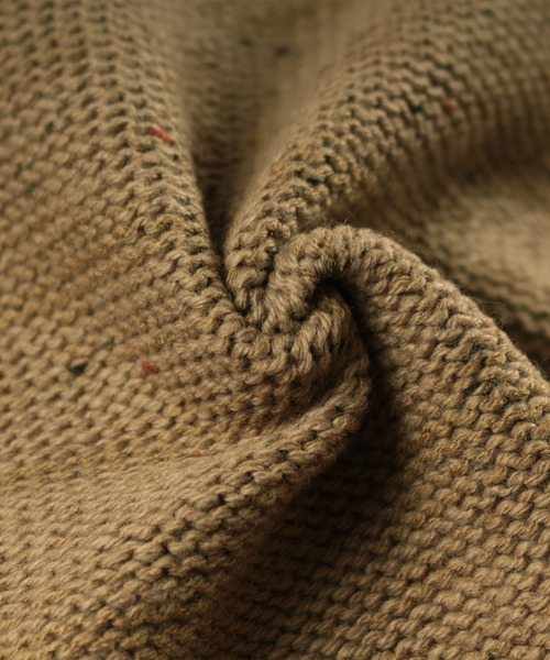 make a ray!（メイク ア レイ！）の「ミドルゲージ変形タートルミックスニット（ニット/セーター・メンズ・ベージュ/グレー/オフホワイト/ブラウン/ネイビー・L/M/XL）」の20枚目の写真