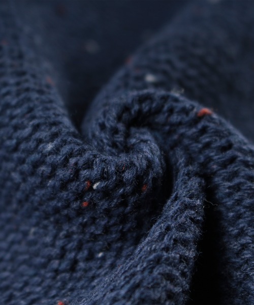 make a ray!（メイク ア レイ！）の「ミドルゲージ変形タートルミックスニット（ニット/セーター・メンズ・ベージュ/グレー/オフホワイト/ブラウン/ネイビー・L/M/XL）」の21枚目の写真